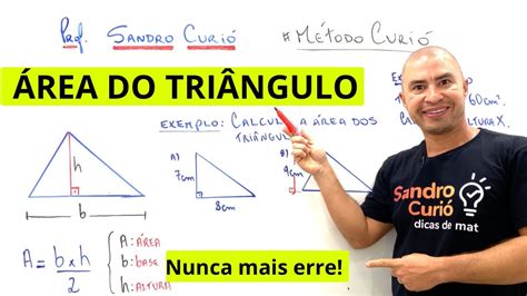 F Cil E R Pido Rea Do Tri Ngulo Geometria Youtube