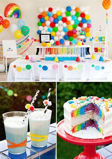 10 Creative Rainbow Art Party Ideas Hostess With The Mostess