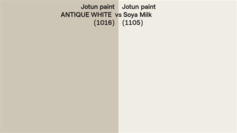 Jotun Paint Antique White Vs Soya Milk Side By Side Comparison