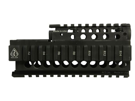 Doublestar Ace 2 Piece Handguard Quad Rail Ak 47 Ak 74 Aluminum Black