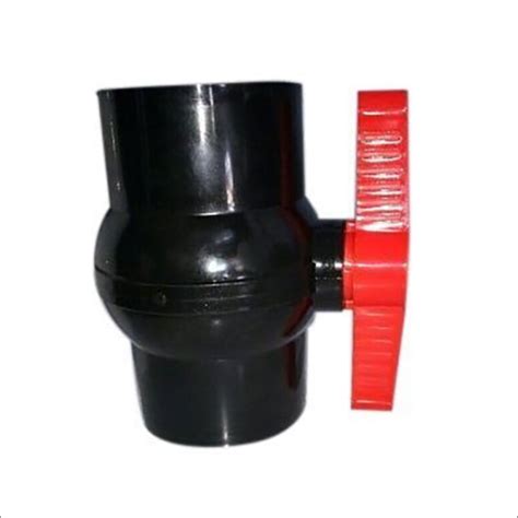 Plastic Inch Black And Red Pp Solid Ball Valve At Best Price In