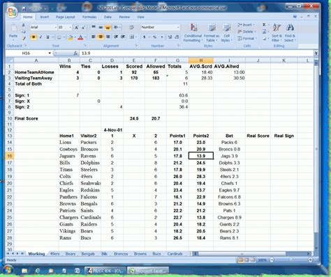 Football Betting Excel Spreadsheet Spreadsheet Downloa Football Betting Excel Spreadsheet