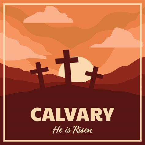 Calvary Landscape Poster 198728 Vector Art At Vecteezy