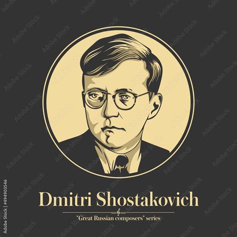 Great Russian Composer Dmitri Shostakovich Was A Soviet Era Russian