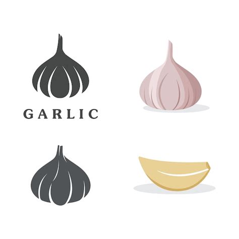 Premium Vector Garlic Logo Icon Vector Illustration