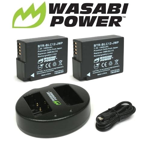 Wasabi Power Battery 2 Pack And Charger For Panasonic Dmw Blc12 Dmw Blc12pp Ebay