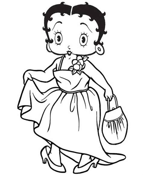 Desenho De Betty Boop Artista Pop Para Colorir Tudodesenhos Images