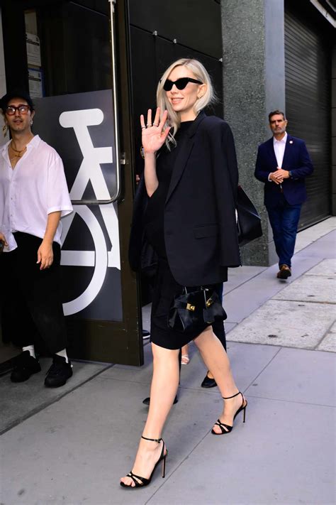 Vanessa Kirby Bares Her Bump In A Fishnet Naked Dress