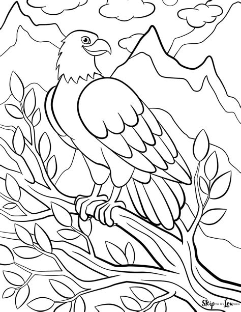 Eagle Head Coloring Pages