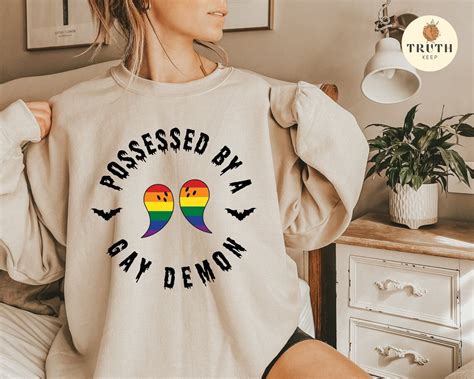 Possessed By Gay Demon Svg Png Shirtgay Pride Svghalloween Etsy