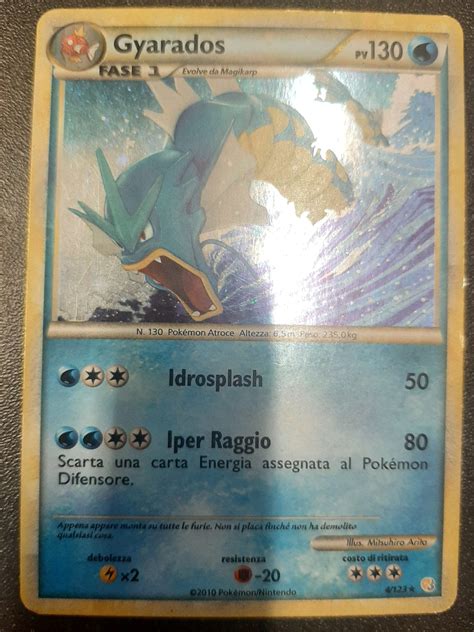 Carta Pokémon Gyarados HS 4 Holo Rare HeartGold SoulSilver