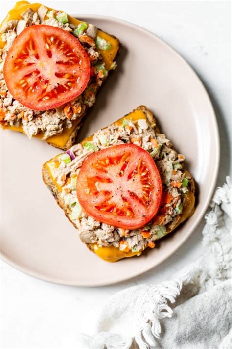 Open Faced Tuna Melt Sandwich Recipe Nature S Gateway