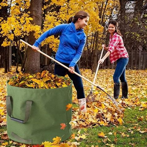 Sac à déchets de Jardin Pliable 125L Sac à déchets de Jardin