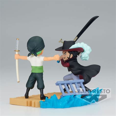 Figura Roronoa Zoro VS Dracule Mihawk Log Stories One Piece