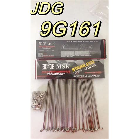 MSK Spokes MSK 9G161 9G184 STAINLESS STEEL SPOKES Stainless Spoke Rayos