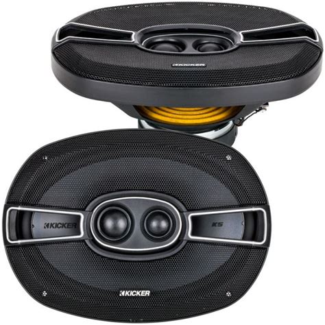 Kicker 41KSC6934 KS Series 6x9 Inch 3 Way Coaxial Car Speakers