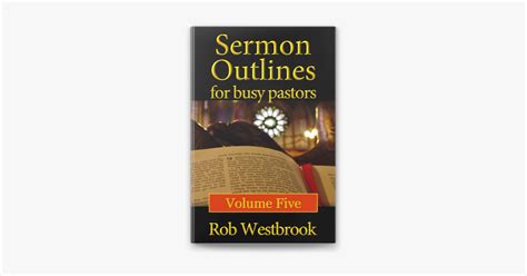 ‎sermon Outlines For Busy Pastors Volume 5 By Rob Westbrook On Apple Books