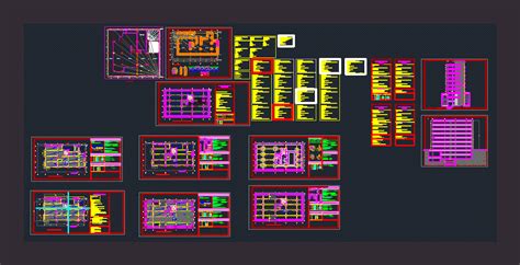 Plano De Estructuras En Autocad Librer A Cad