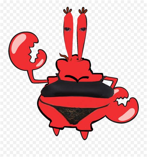 Cursed Sexy Mr Krabs Sticker By Penid Spongebob Squarepants