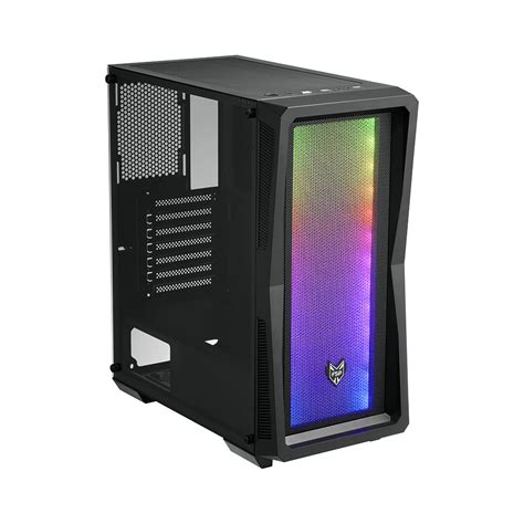 Caixa Atx Fsp Fortron Cmt A Midi Tower Preta Rgb