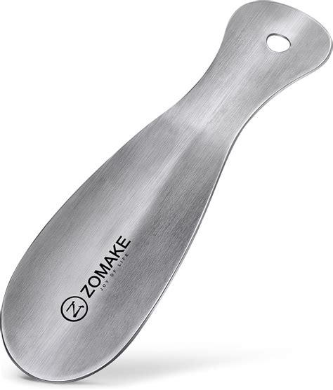 Amazon ZOMAKE Metal Shoe Horn With Hook 7 5 Inch Stainless Steel