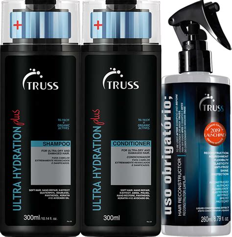 Kit Truss Ultra Hydration Shampoo Condicionador e Uso Obrigatório 3