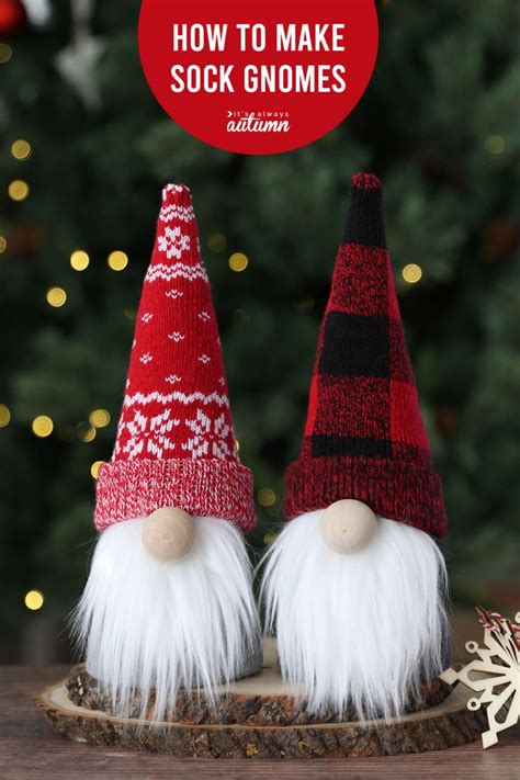 How To Make Sock Gnomes 5 Simple Steps Xmas Crafts Christmas