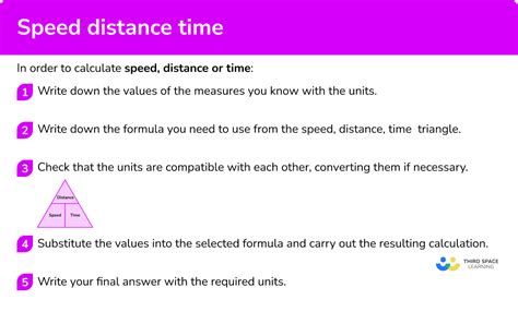 Speed Distance Time Gcse Maths Steps Examples Worksheet