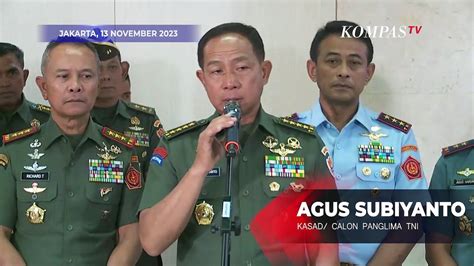 Konsep Calon Panglima TNI Agus Subiyanto Dalam Penanganan Konflik Di