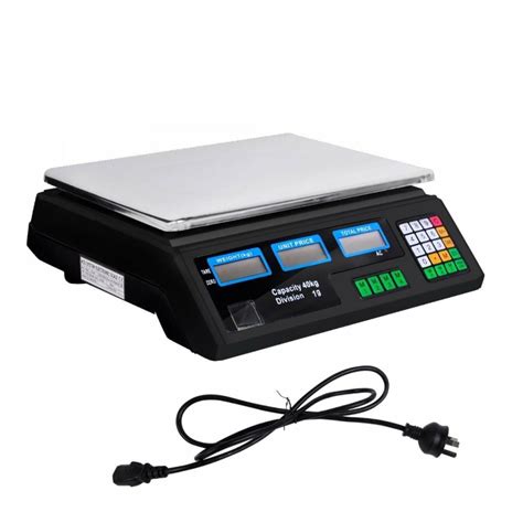 Kg Digital Electronic Weighing Scale For Commercial Use Black