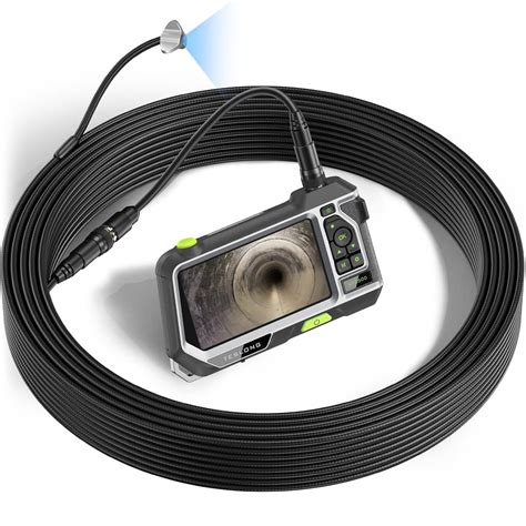 50ft Sewer Inspection Camera, Teslong Drain Pipe Endoscope Borescope, Waterproof Plumbing Camera