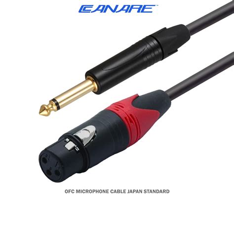 Canare Audio Mic Jack Cable Akai Mono To Xlr Female Gold Plate