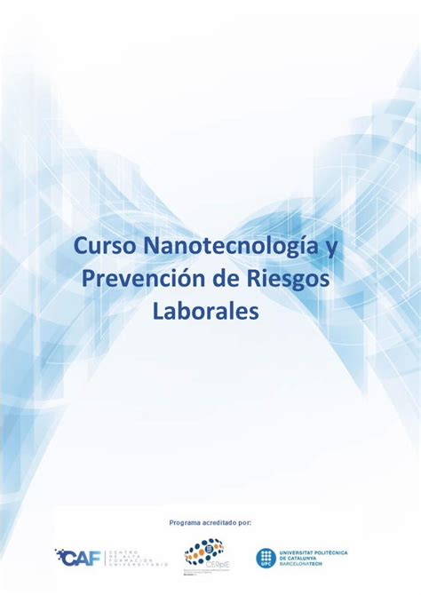 PDF Curso Nanotecnología y Prevención de Riesgos Laborales DOKUMEN TIPS