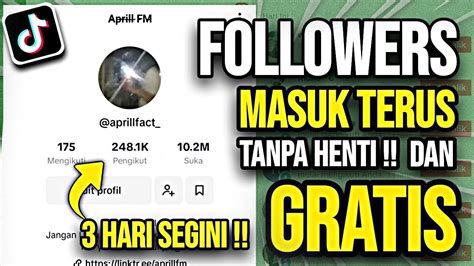 TERBUKTI BERHASIL Cara Menambah Followers Tiktok Gratis Tanpa