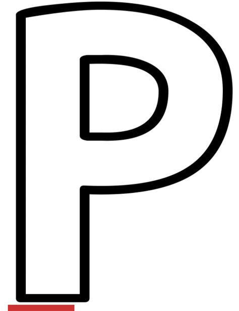 Letter P Template Clipart Best