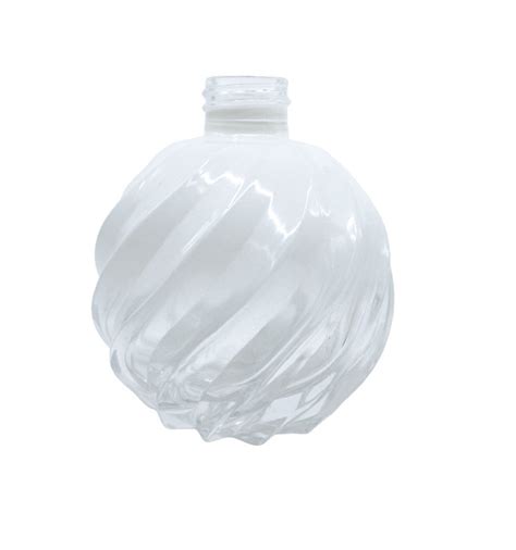 ArtesAna Decor cod Bola Branco Degradê Frasco Bola Espiral Branco