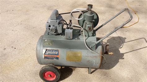 Vintage Speedaire Z Electric Air Compressor Hp Youtube