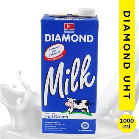 Jual Diamond Milk Uht Full Cream 1 Liter Susu Uht Diamond 1000Ml Susu