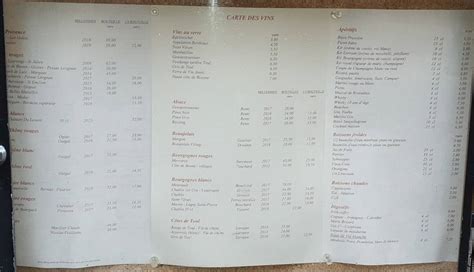 Menu Au Marie Leszczynska Restaurant Lun Ville