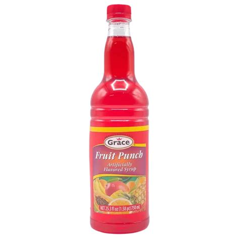 Grace Fruit Punch Syrup 750ml Riley S Tropical Food