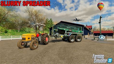 Farming Simulator Spreading Slurry With A Massive Spreader North