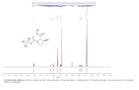 N Tert Butoxycarbonyl S Hydroxy L Proline Methyl Ester