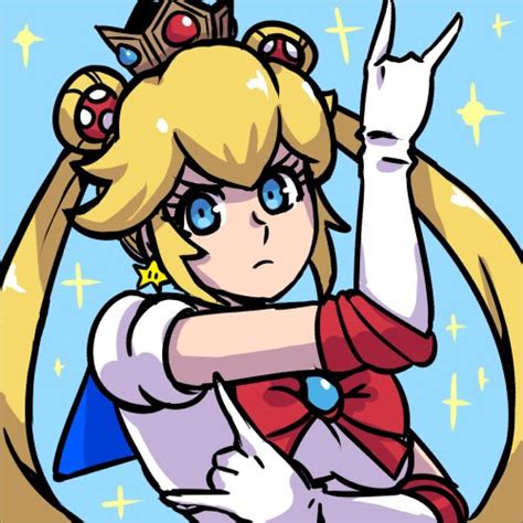 Princess Peach And Sailor Moon Mario And 2 More Drawn By Akairiot