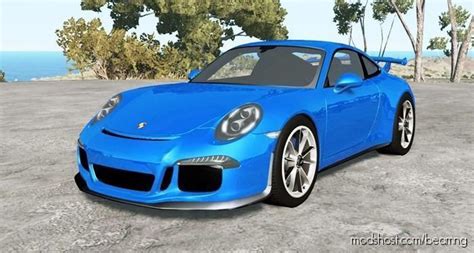 Blue Sports Car In Beamng Drive