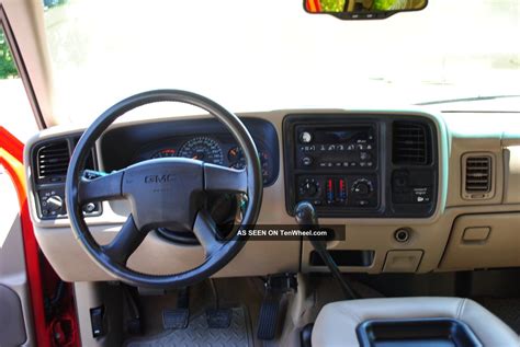 2003 Gmc 2500 Hd Ext Cab Sierra Sle 4x4 8 1 Engine Red 6spd Man Transmission