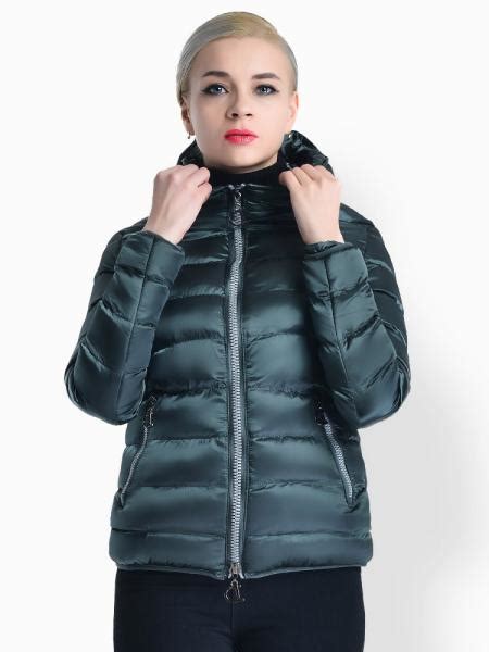 Slim Two Way Zipper Quilted Womens Puffer Parka Coat With Hood