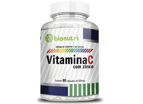 Vitamina C Zinco Capsulas Bionutri Queima De Estoque