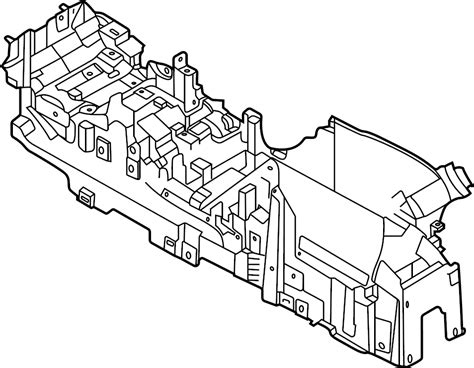 2020 Ford Escape Sel Plug In Hybrid Sport Utility Center Console Console Housing