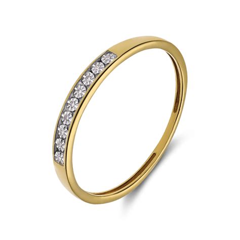 Karaat Gouden Ring Met Diamant Lucardi Juwelier