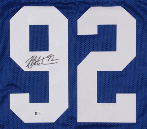 Michael Strahan Signed Jersey (Beckett COA) | Pristine Auction